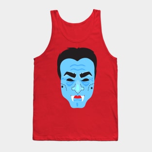 Halloween Vampire Face Mask Tank Top